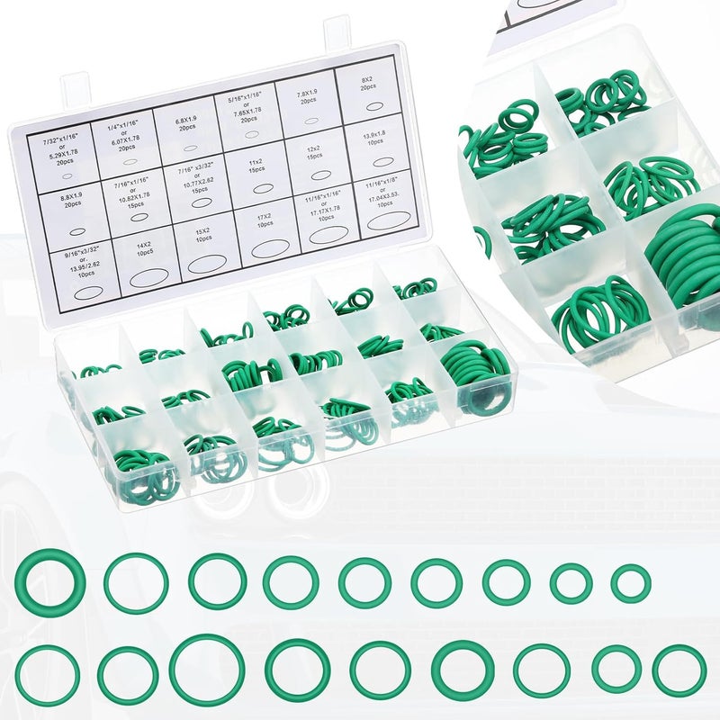 Threlaco Car A/c Valve Core, 270 Pcs O-ring Kit, 60 Pcs Compressor Gasket Seals, 77 Piece Dust Cap 39 Piece Valve Core R12 R134a Kit O Ring Cap Compressor Port Seal Remover for A/c Refrigeration System - Image 5